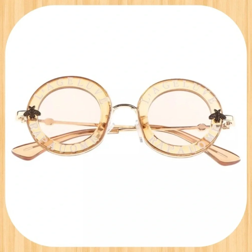 FUN FASHION SUNNIES SMALL FRAME, KIDS OR‎ PET SIZE CHAMPAGNE COLOR-NEW